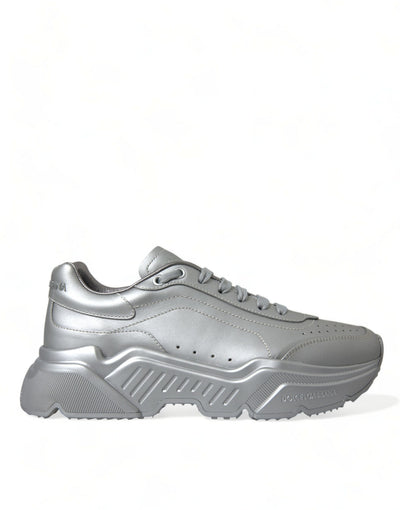 Dolce &amp; Gabbana Silver DAYMASTER leren heren casual sneakers
