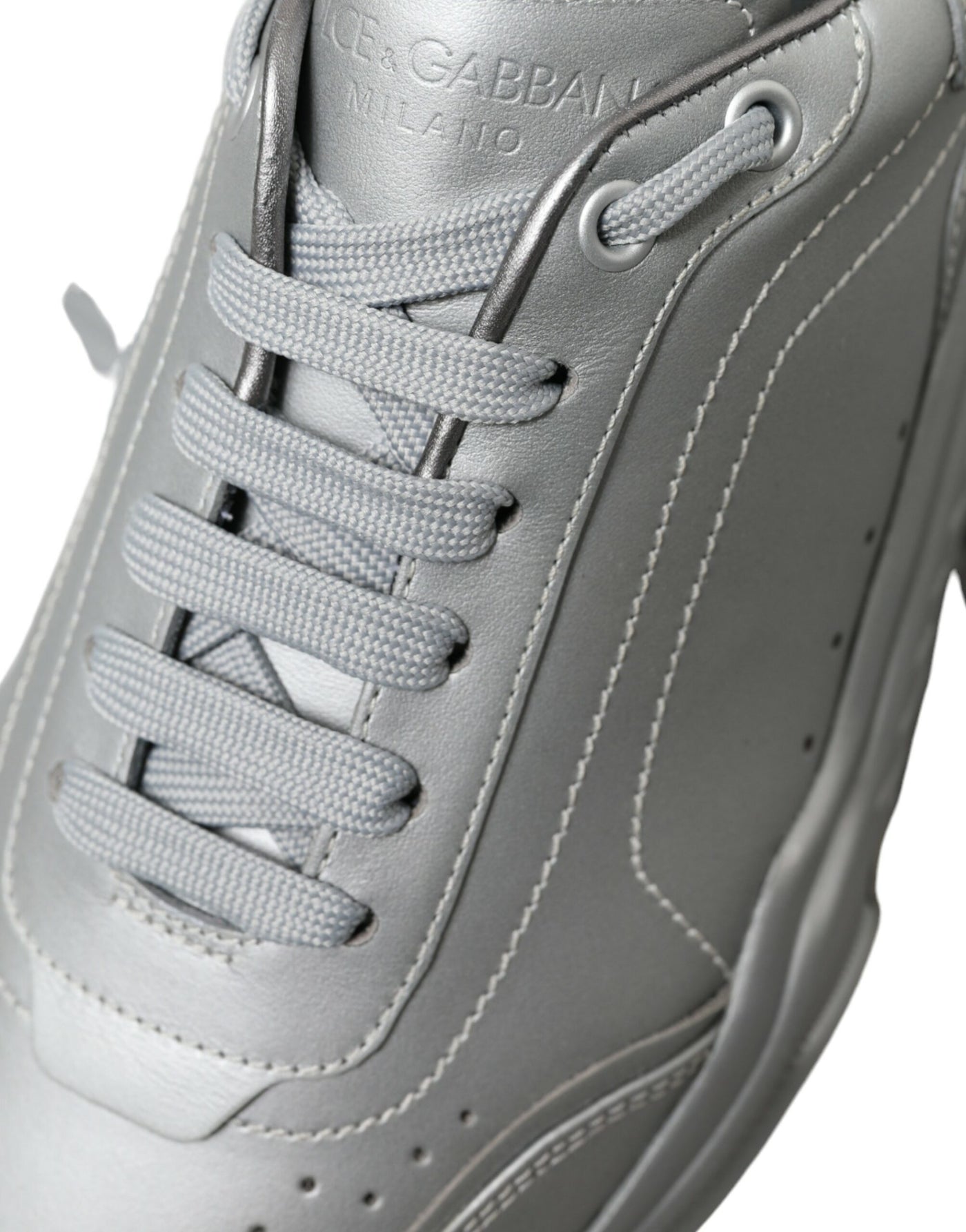 Dolce &amp; Gabbana Silver DAYMASTER leren heren casual sneakers