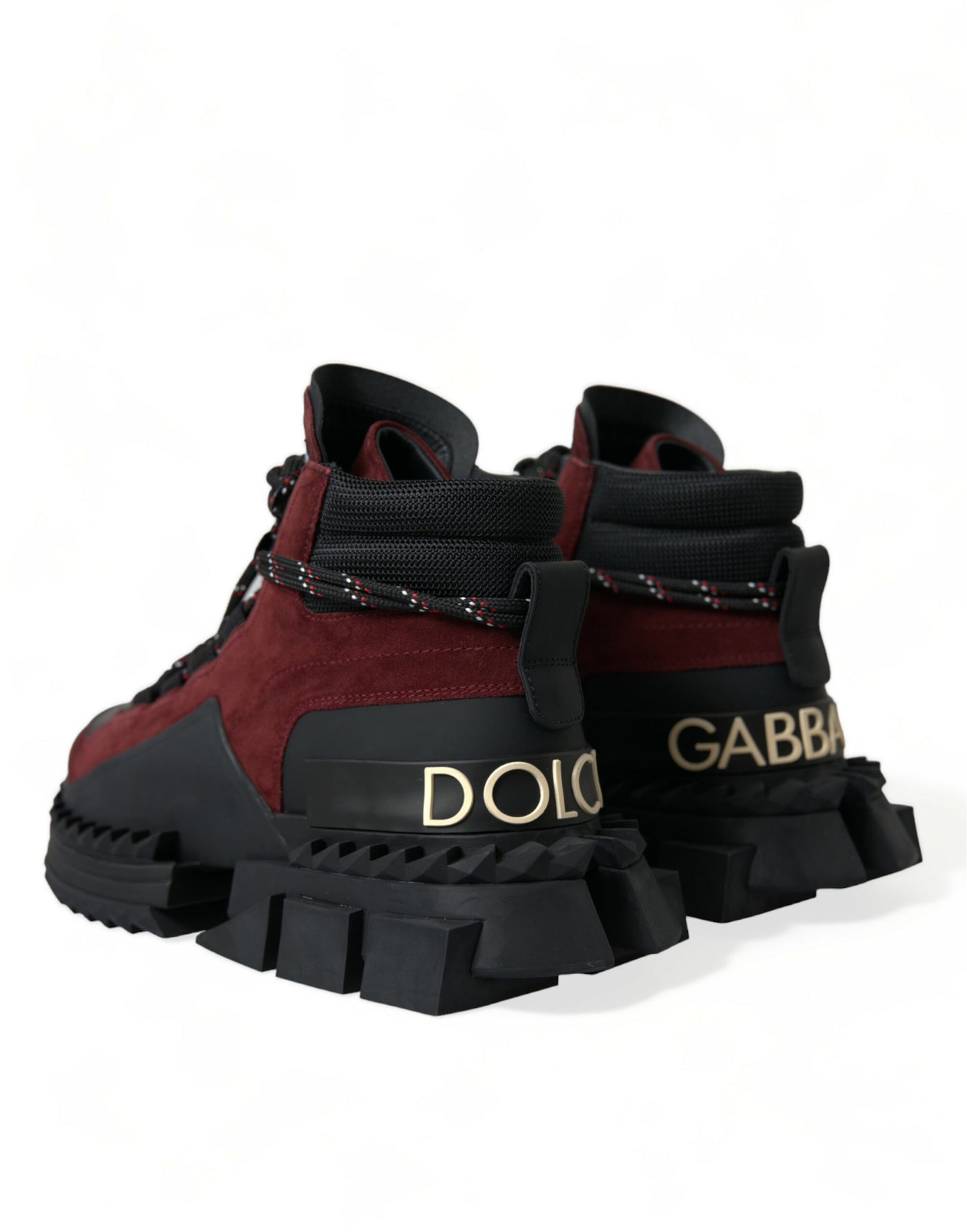 Dolce &amp; Gabbana Burgundy Super King High Top Heren Sneakers Schoenen