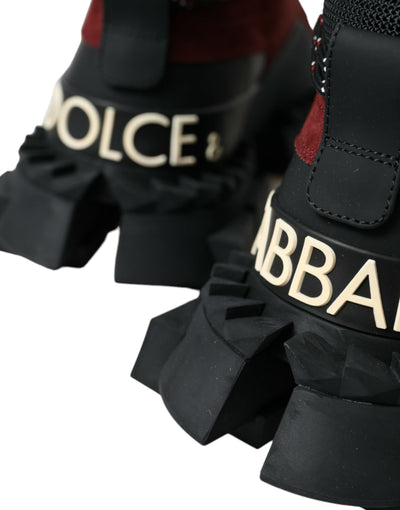 Dolce &amp; Gabbana Burgundy Super King High Top Heren Sneakers Schoenen
