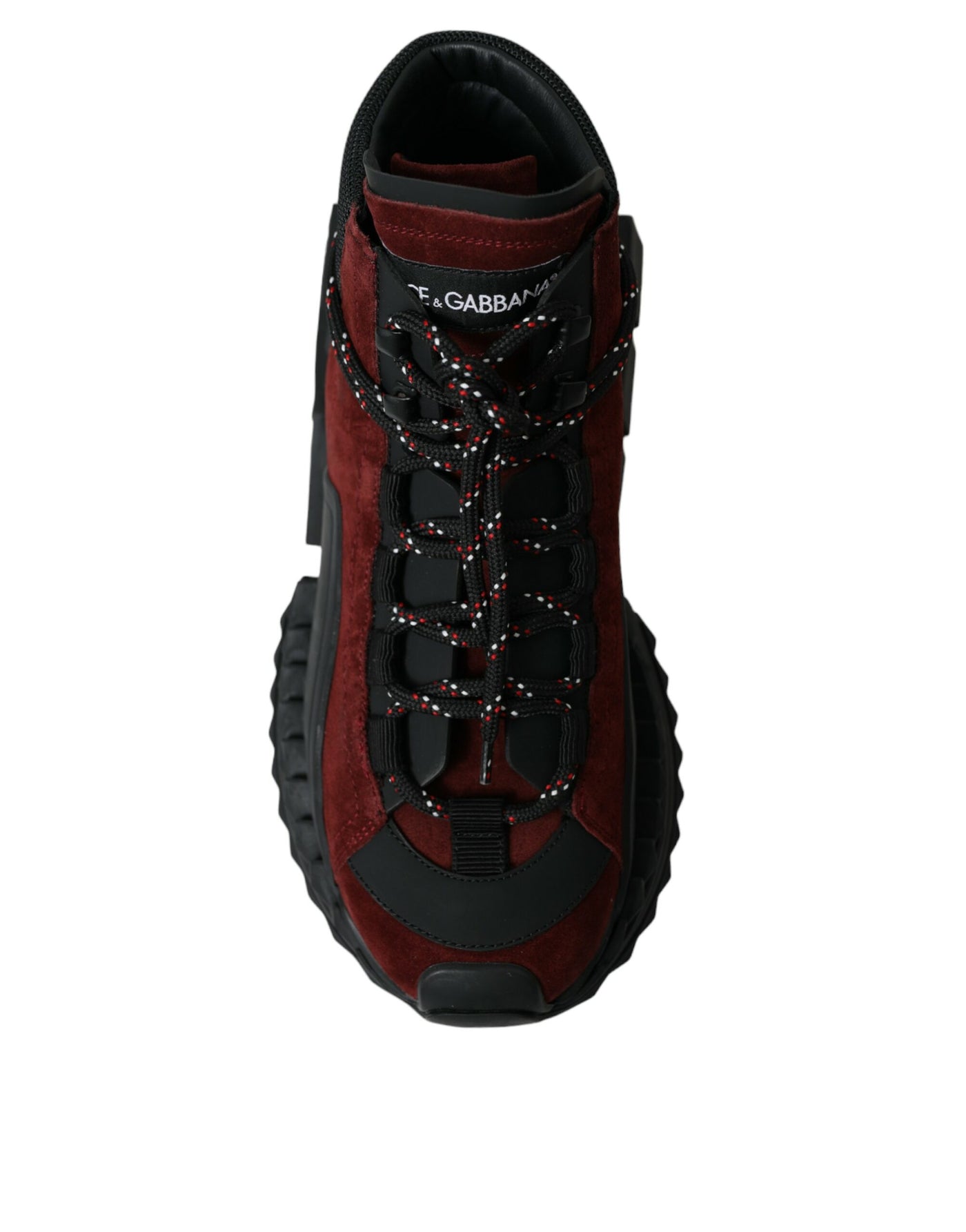 Dolce &amp; Gabbana Burgundy Super King High Top Heren Sneakers Schoenen