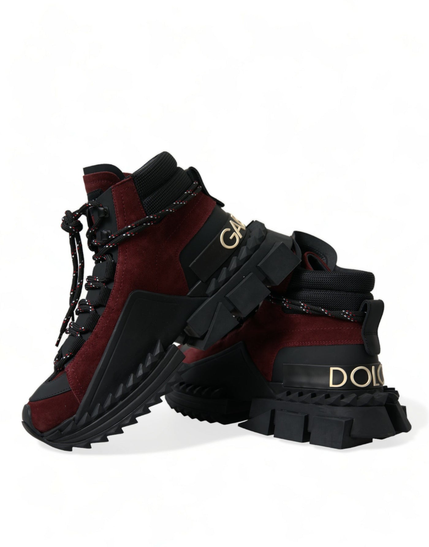 Dolce &amp; Gabbana Burgundy Super King High Top Heren Sneakers Schoenen