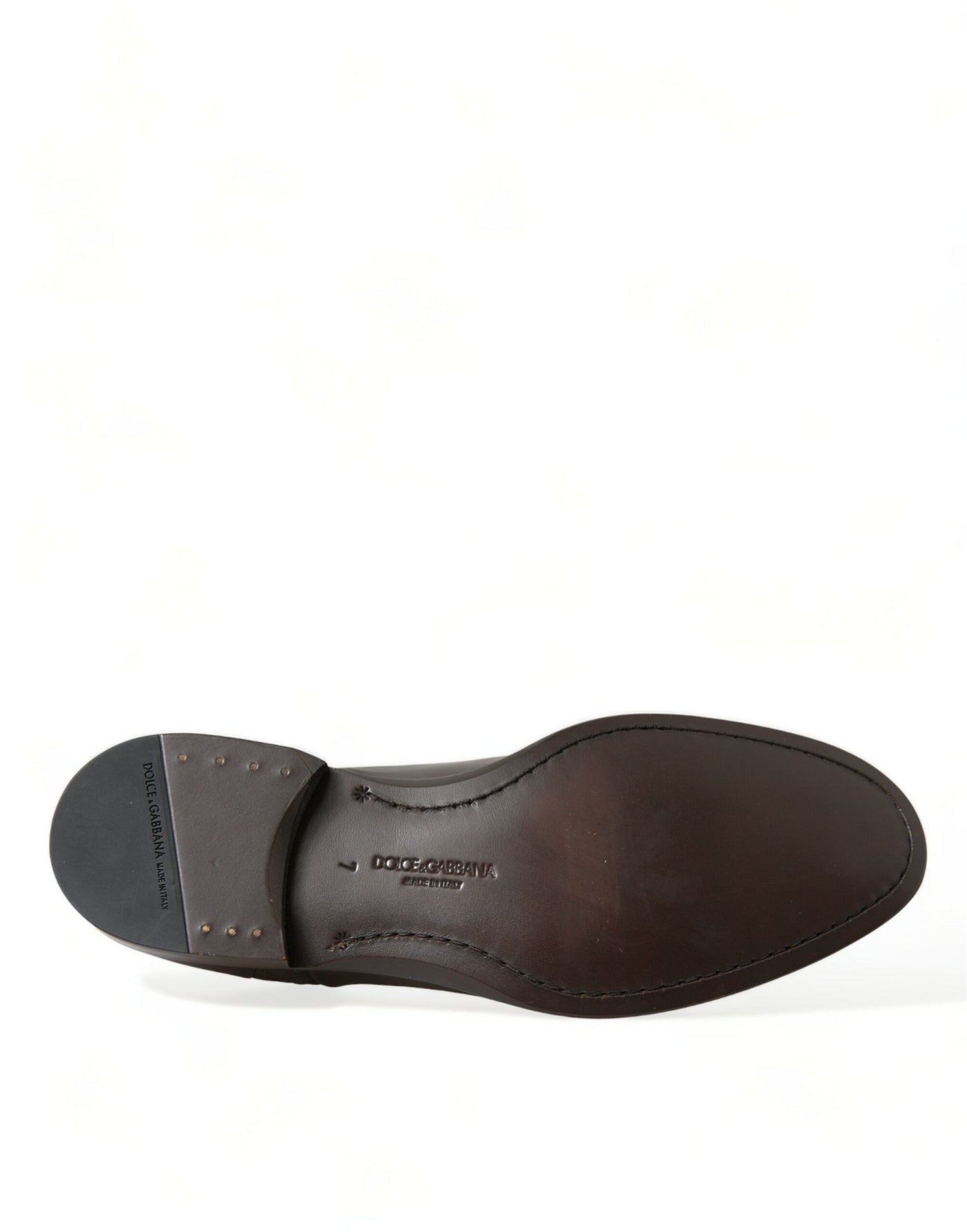 Dolce &amp; Gabbana Bruine Exotische Leren Veterschoenen Oxford