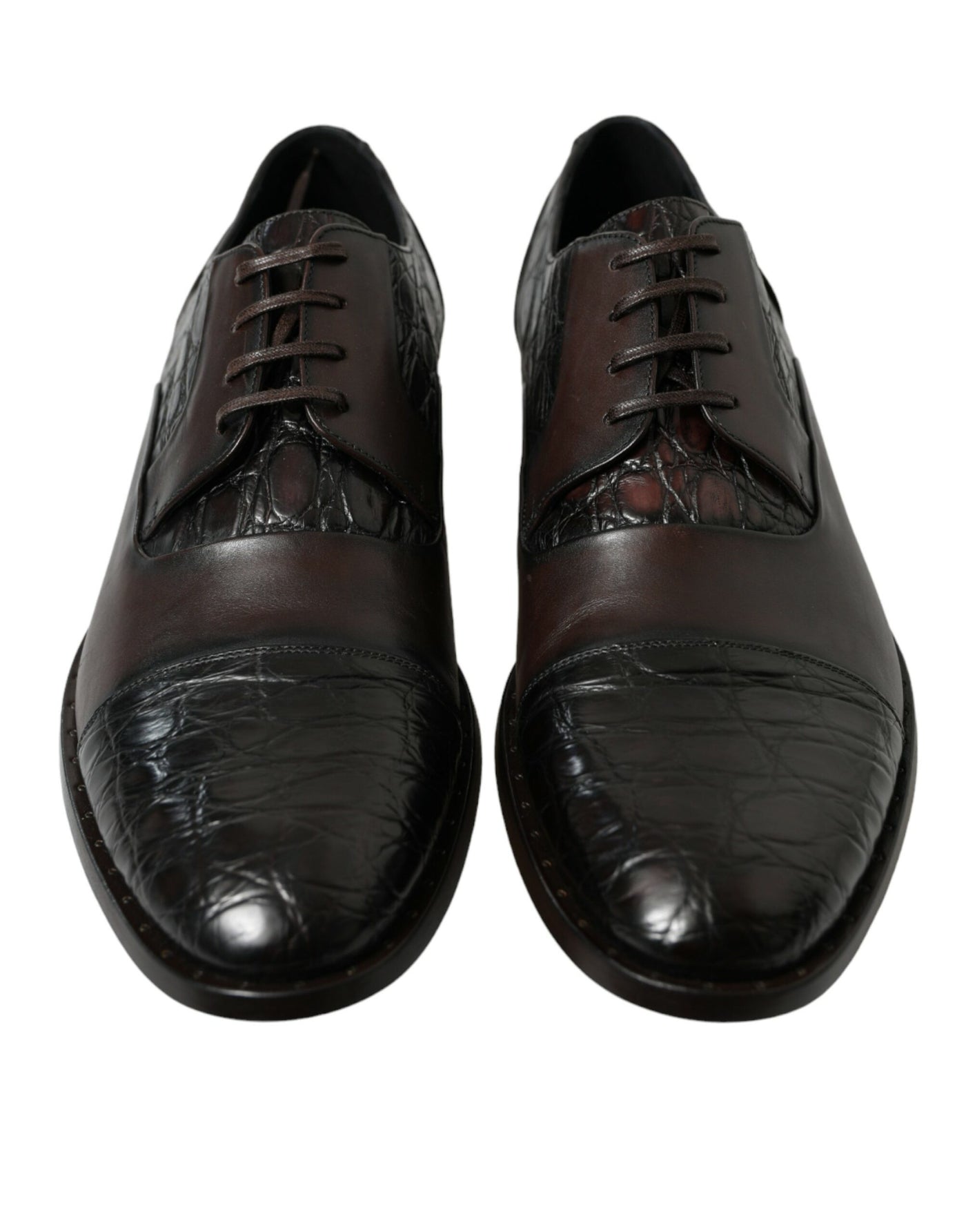 Dolce &amp; Gabbana Bruine Exotische Leren Formele Herenschoenen