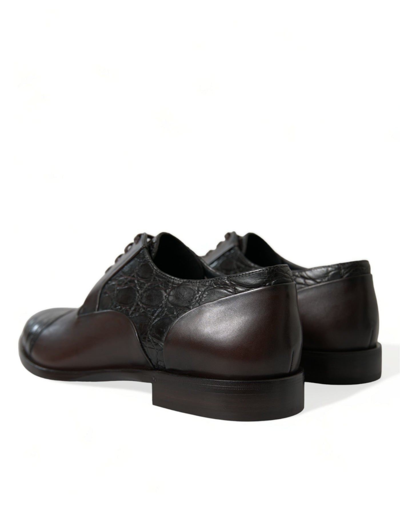 Dolce &amp; Gabbana Bruine Exotische Leren Formele Herenschoenen