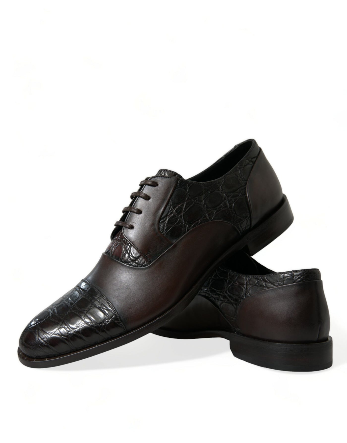 Dolce &amp; Gabbana Bruine Exotische Leren Formele Herenschoenen
