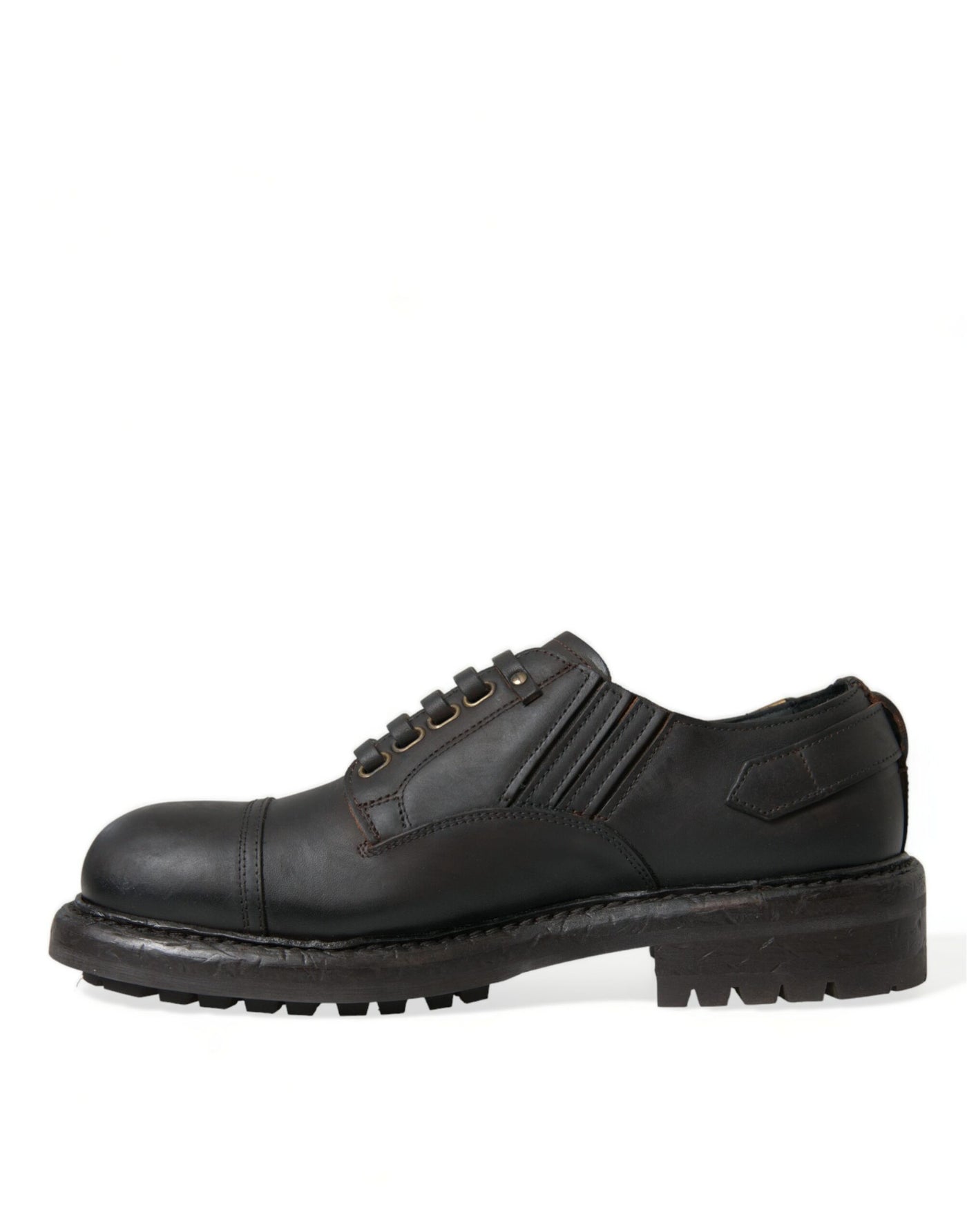 Dolce &amp; Gabbana Bruine Leren Veterschoenen voor Heren