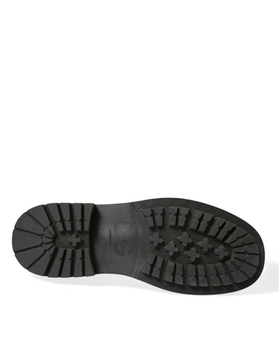 Dolce &amp; Gabbana Bruine Leren Veterschoenen voor Heren
