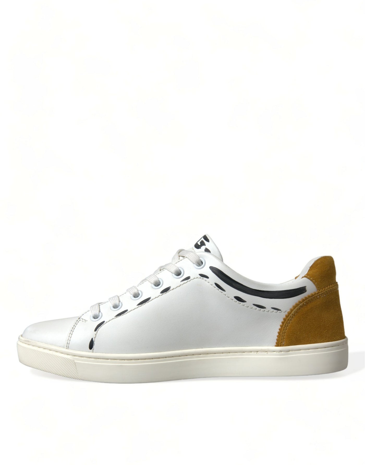 Dolce &amp; Gabbana Witte Leren LOVE Milano Heren Sneakers Schoenen
