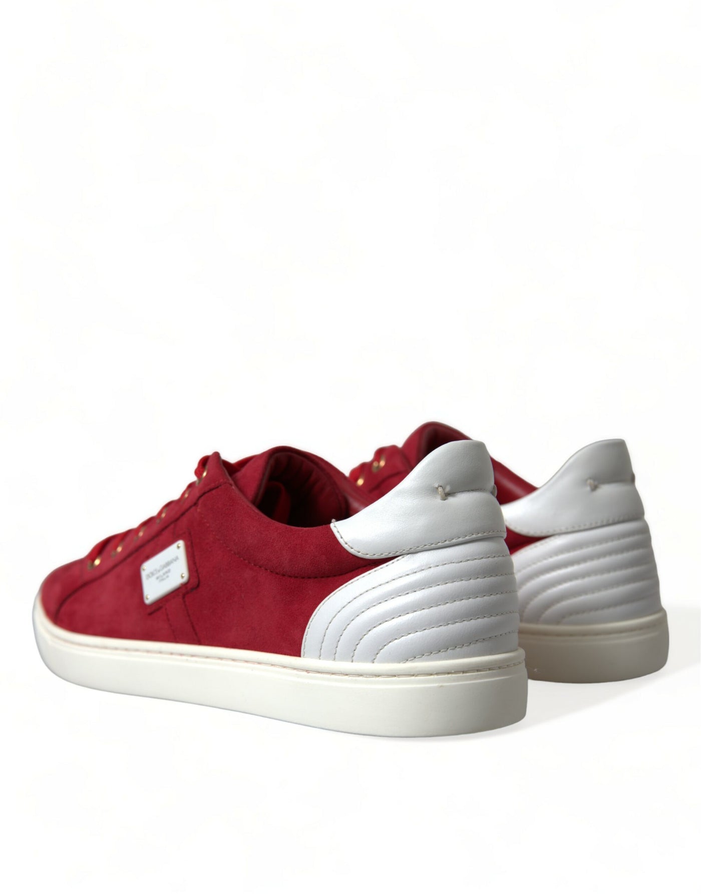 Baskets basses Dolce &amp; Gabbana en daim rouge pour homme