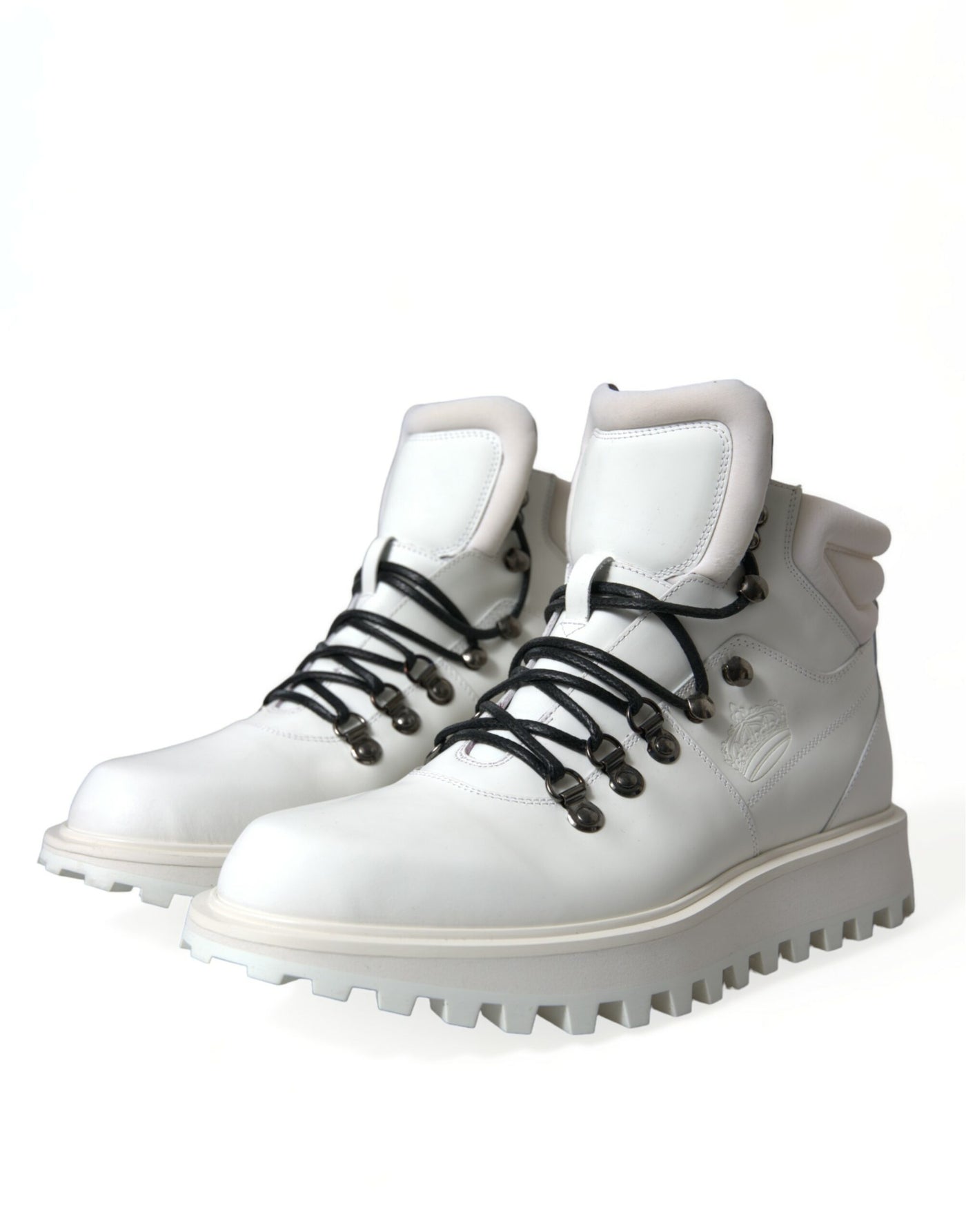 Dolce &amp; Gabbana Witte Vulcano Trekking Enkellaarsjes