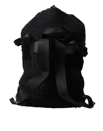 Sac à dos Dolce &amp; Gabbana en laine noire et argentée pour homme