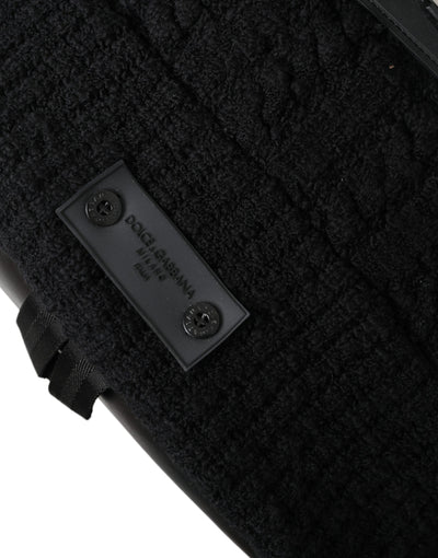 Sac à dos Dolce &amp; Gabbana en laine noire et argentée pour homme
