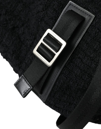 Sac à dos Dolce &amp; Gabbana en laine noire et argentée pour homme