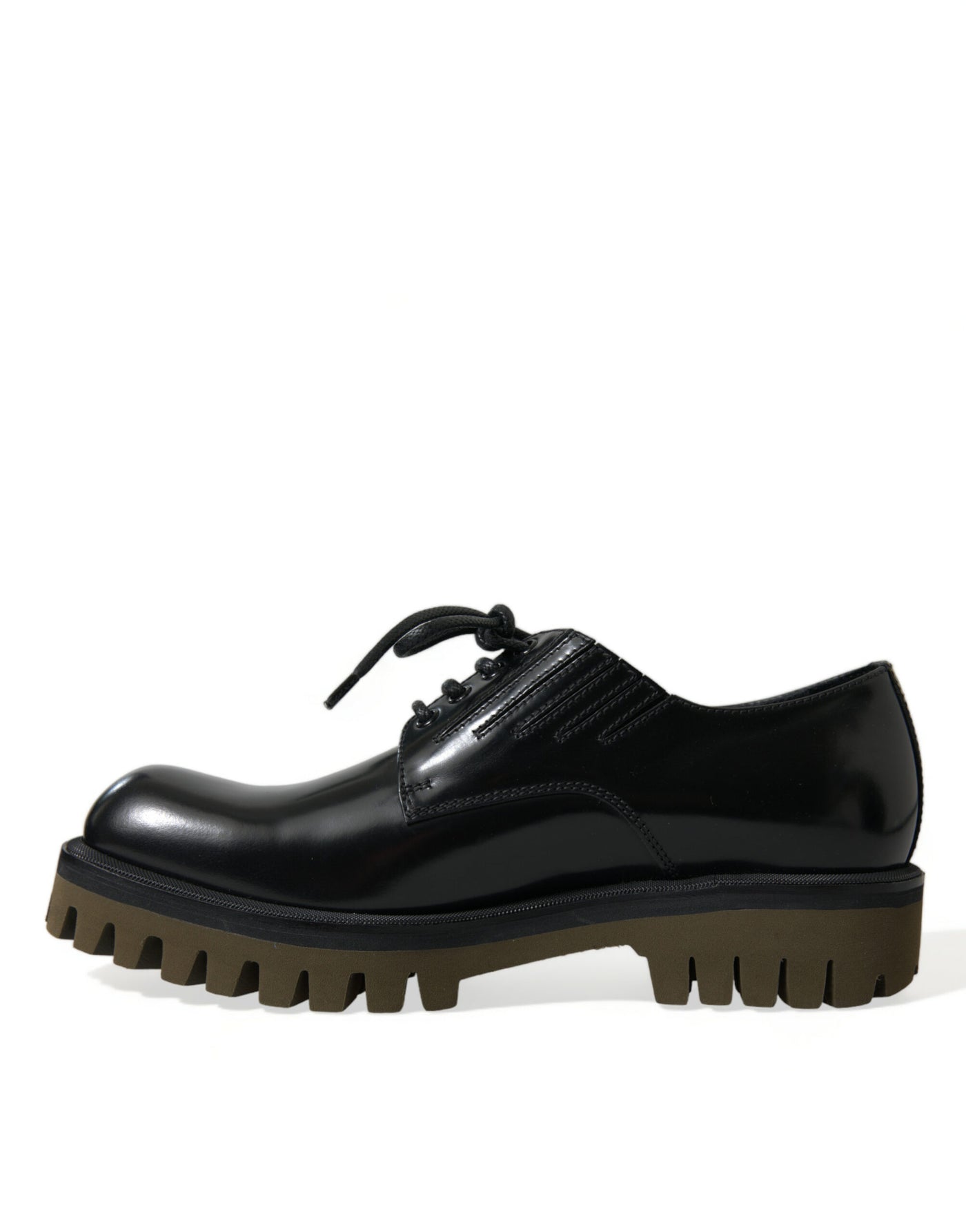 Dolce &amp; Gabbana Zwarte Leren Veterschoenen voor Heren