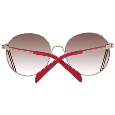 Lunettes de soleil Emilio Pucci pour femme en or rose