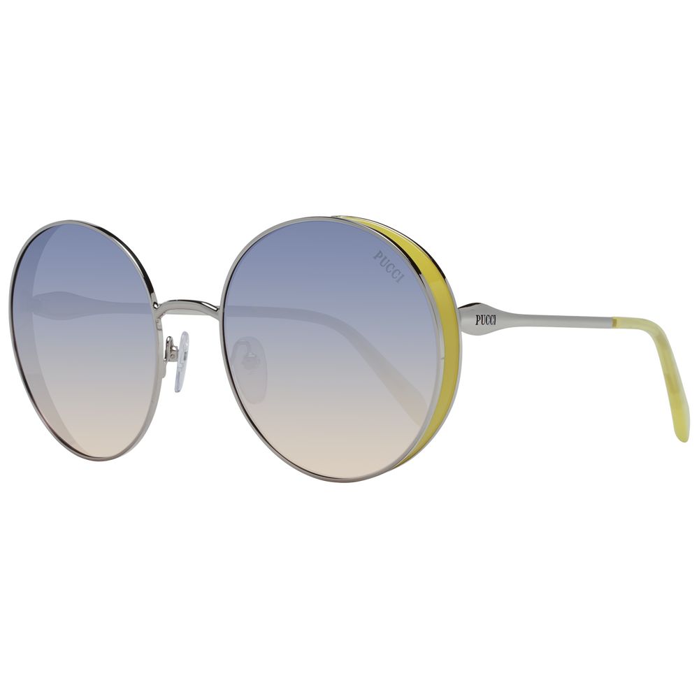 Lunettes de soleil argentées pour femmes Emilio Pucci
