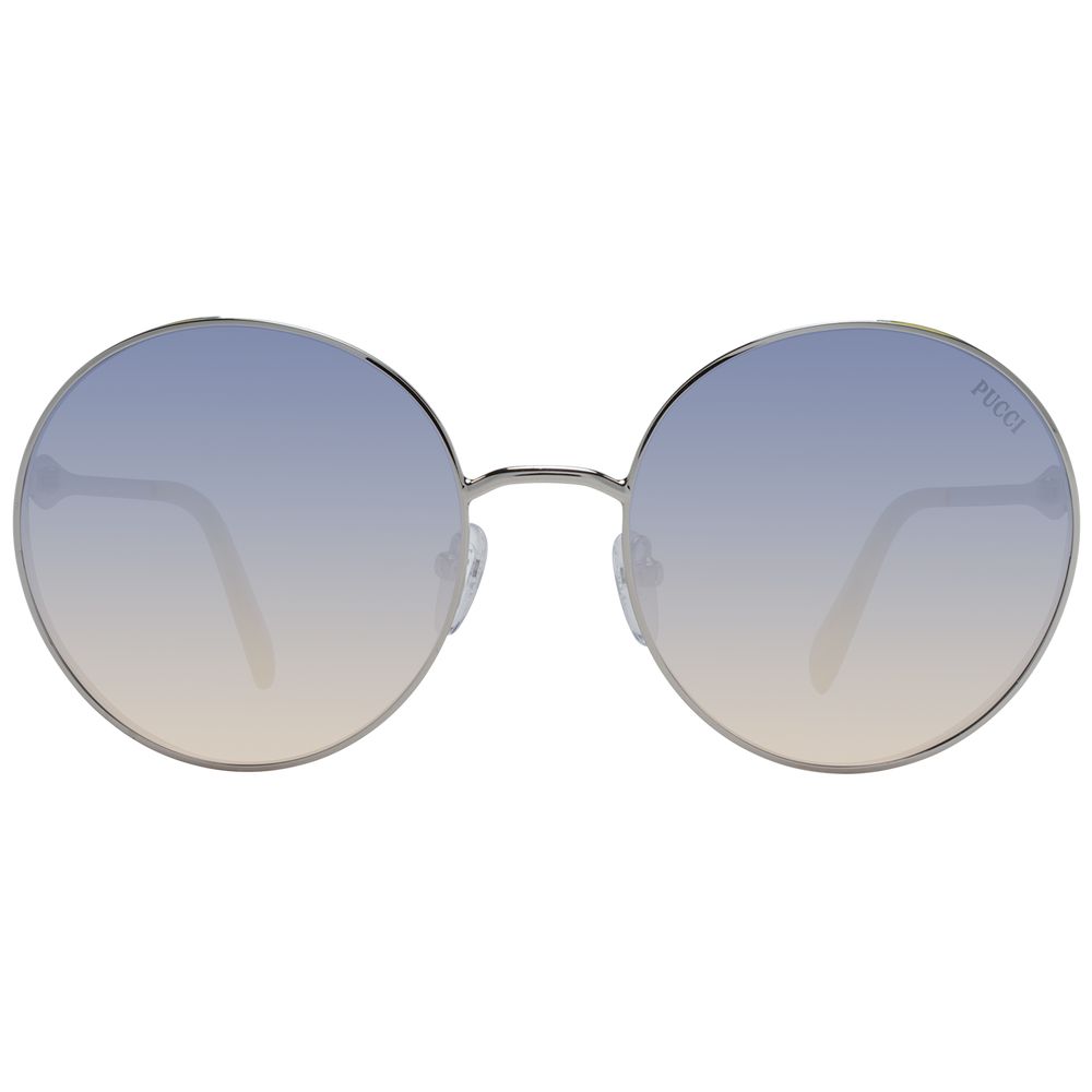Lunettes de soleil argentées pour femmes Emilio Pucci