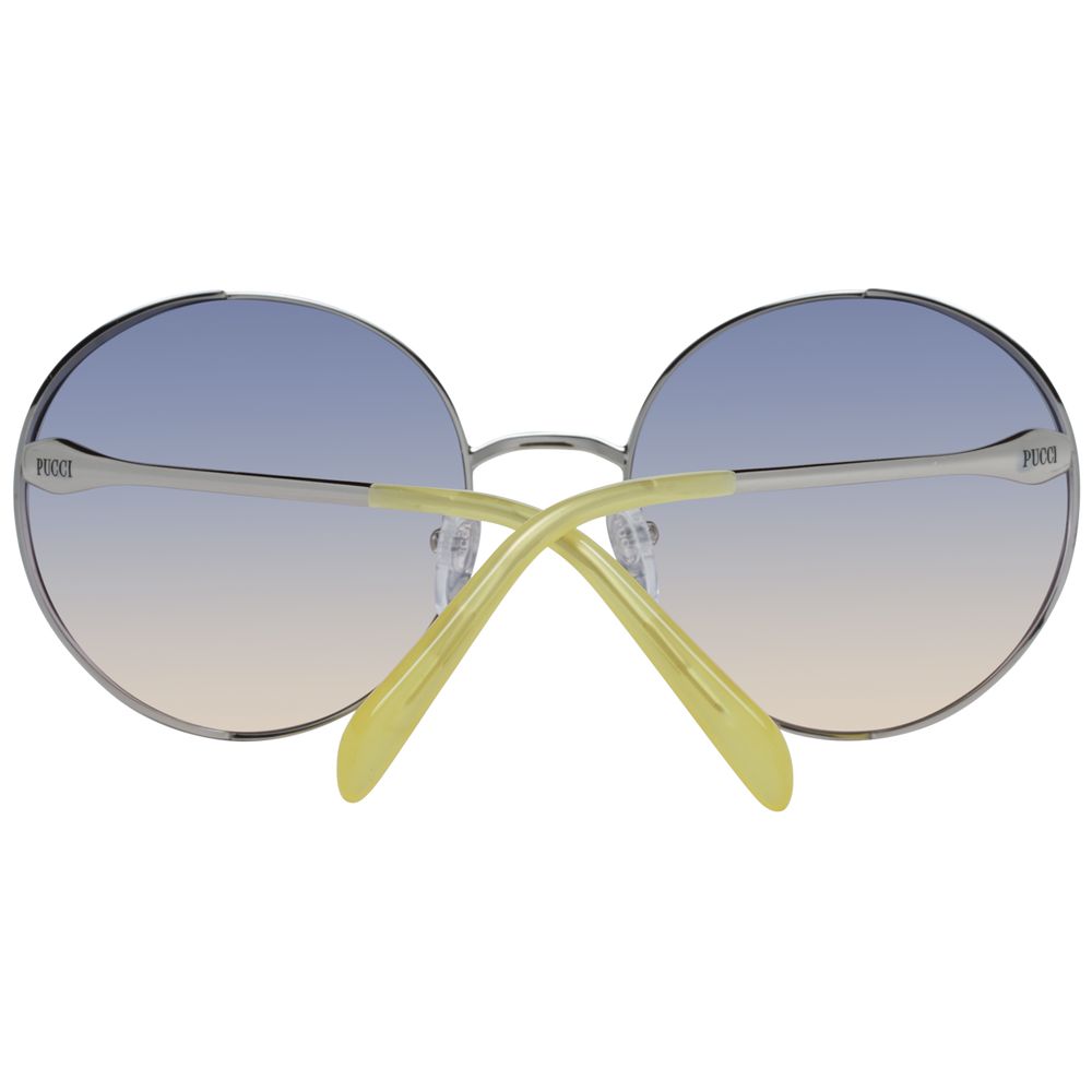 Lunettes de soleil argentées pour femmes Emilio Pucci