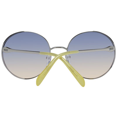 Lunettes de soleil argentées pour femmes Emilio Pucci
