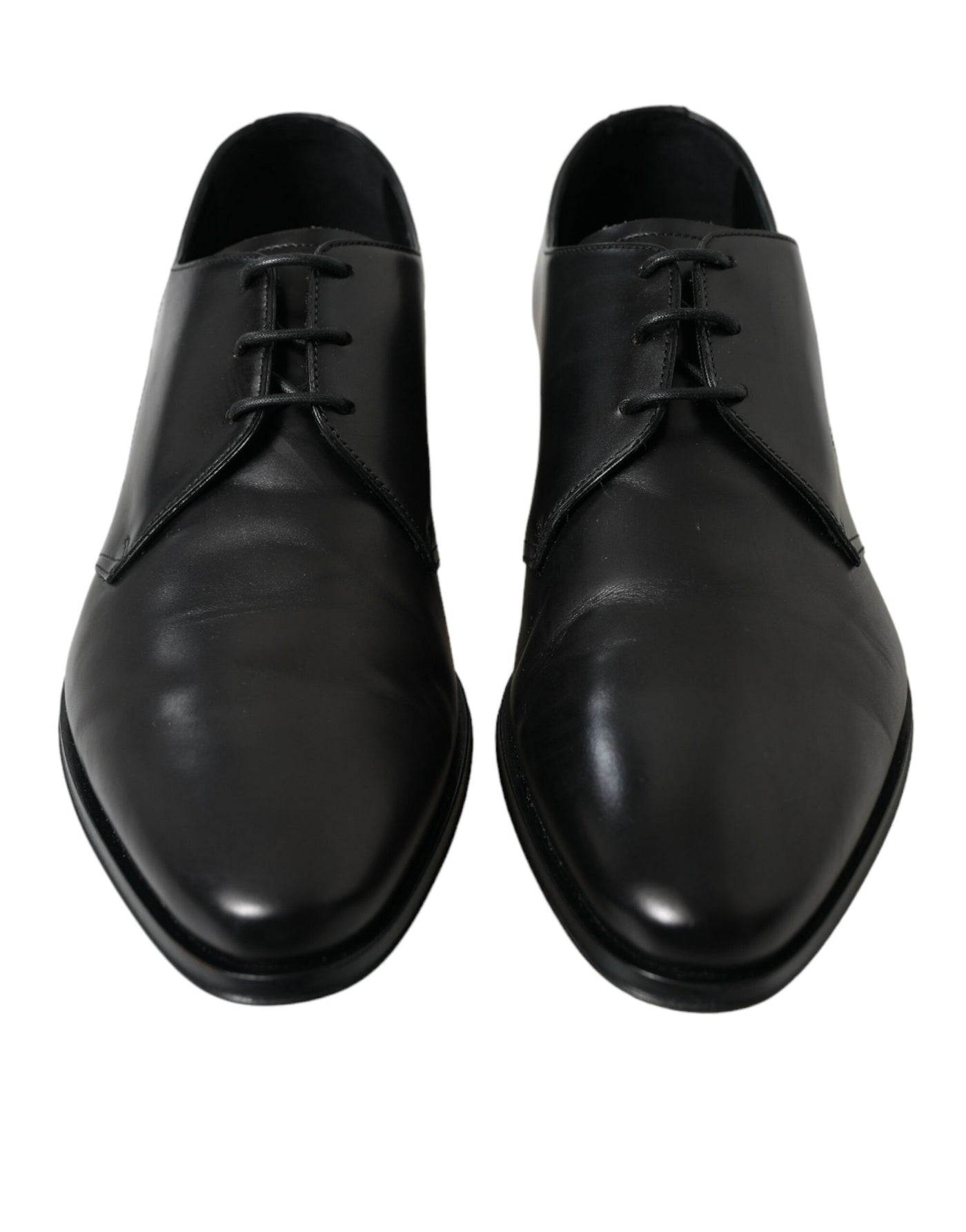 Dolce &amp; Gabbana Zwarte Leren Veterschoenen voor Formele Derby's