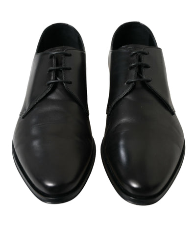 Dolce &amp; Gabbana Zwarte Leren Veterschoenen voor Formele Derby's