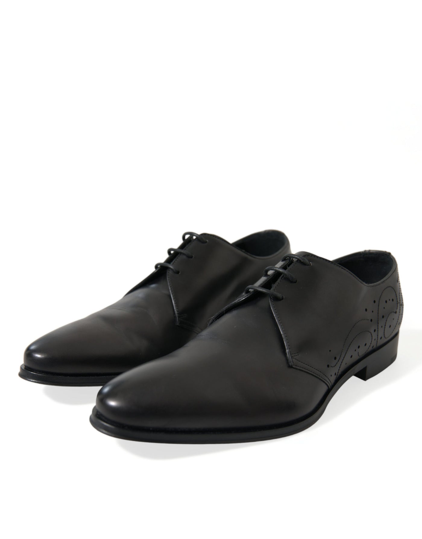 Dolce &amp; Gabbana Zwarte Leren Veterschoenen voor Formele Derby's