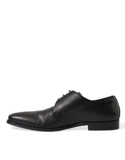 Dolce &amp; Gabbana Zwarte Leren Veterschoenen voor Formele Derby's