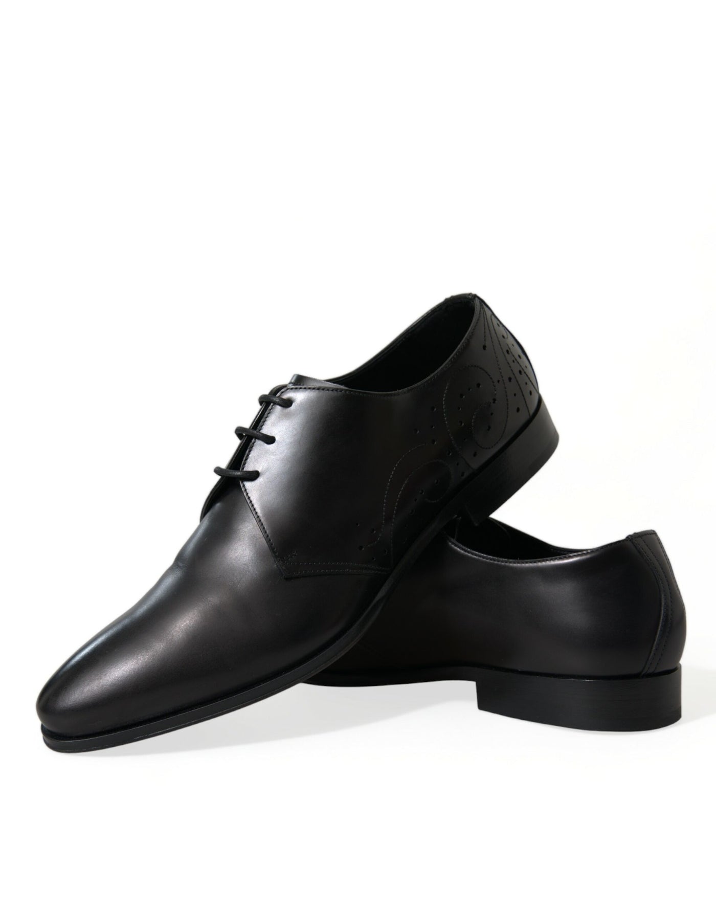 Dolce &amp; Gabbana Zwarte Leren Veterschoenen voor Formele Derby's