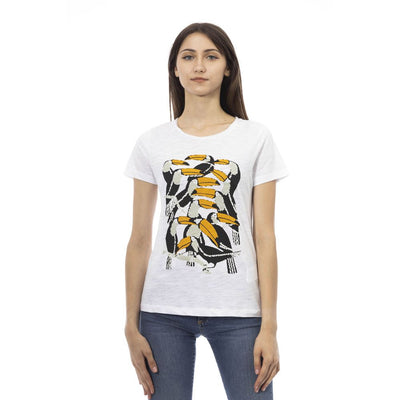 Trussardi Action Wit Katoenen Dames T-shirt