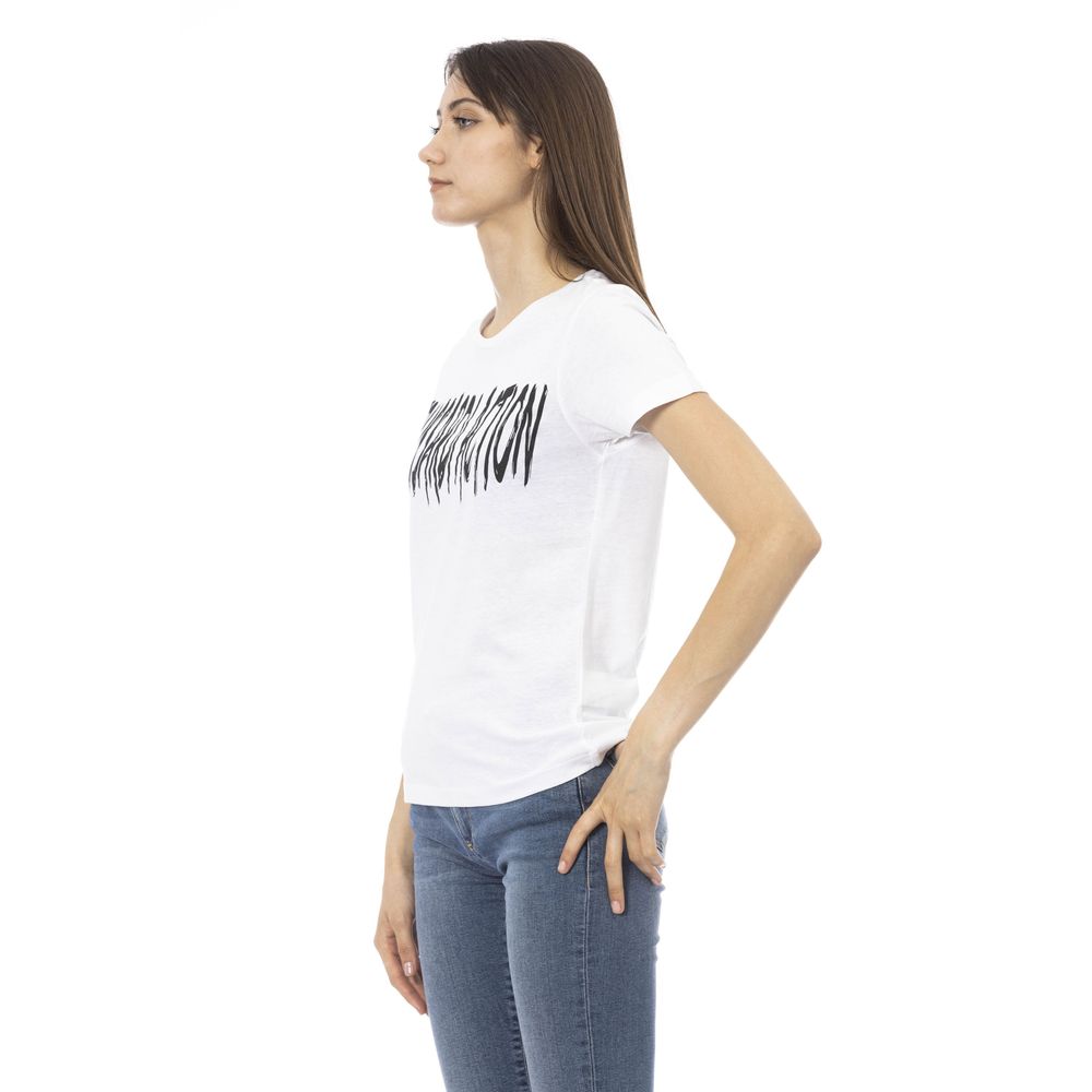 Trussardi Action Wit Katoenen Dames T-shirt
