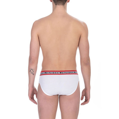 Bikkembergs Witte Katoenen Herenslip