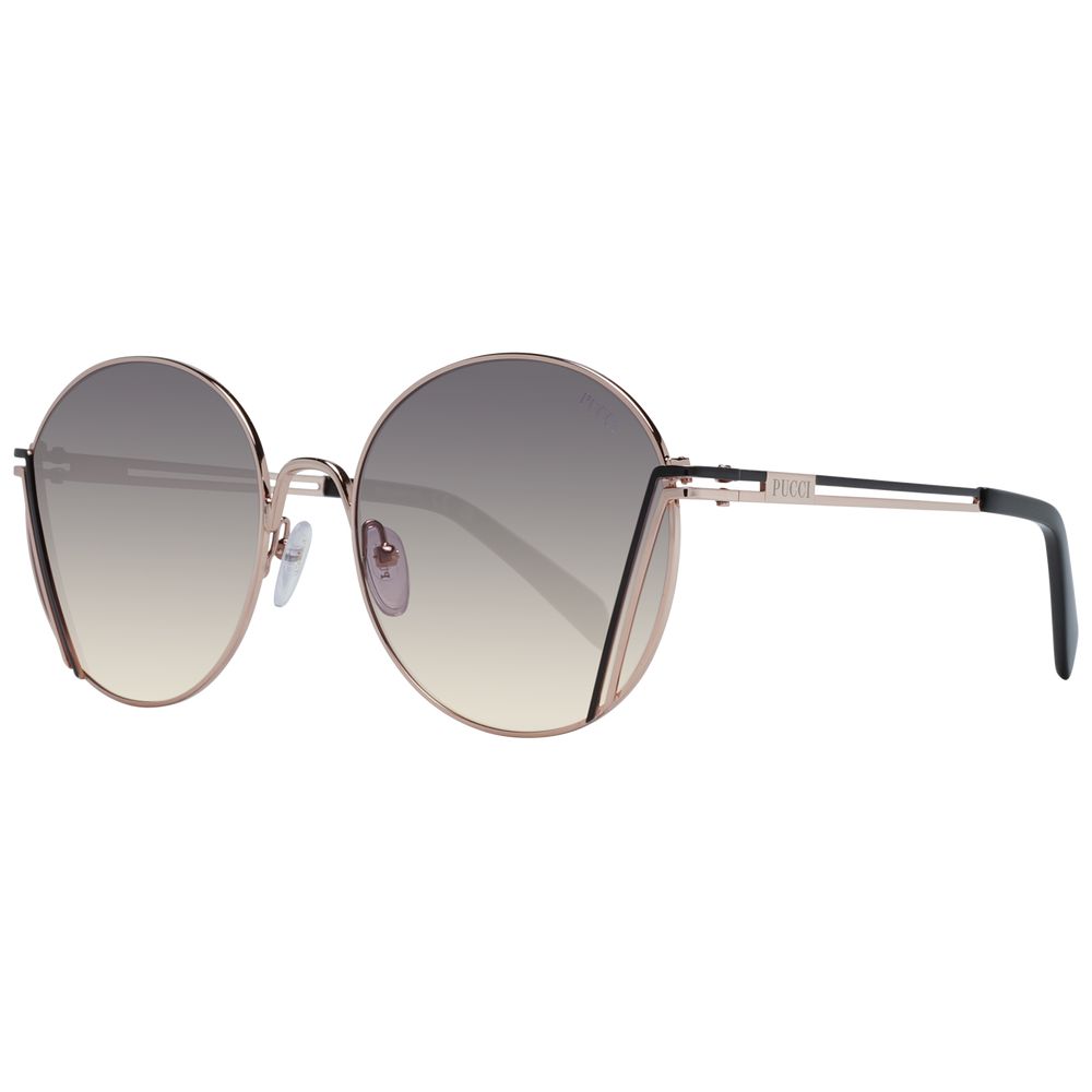 Lunettes de soleil Emilio Pucci pour femme en or rose