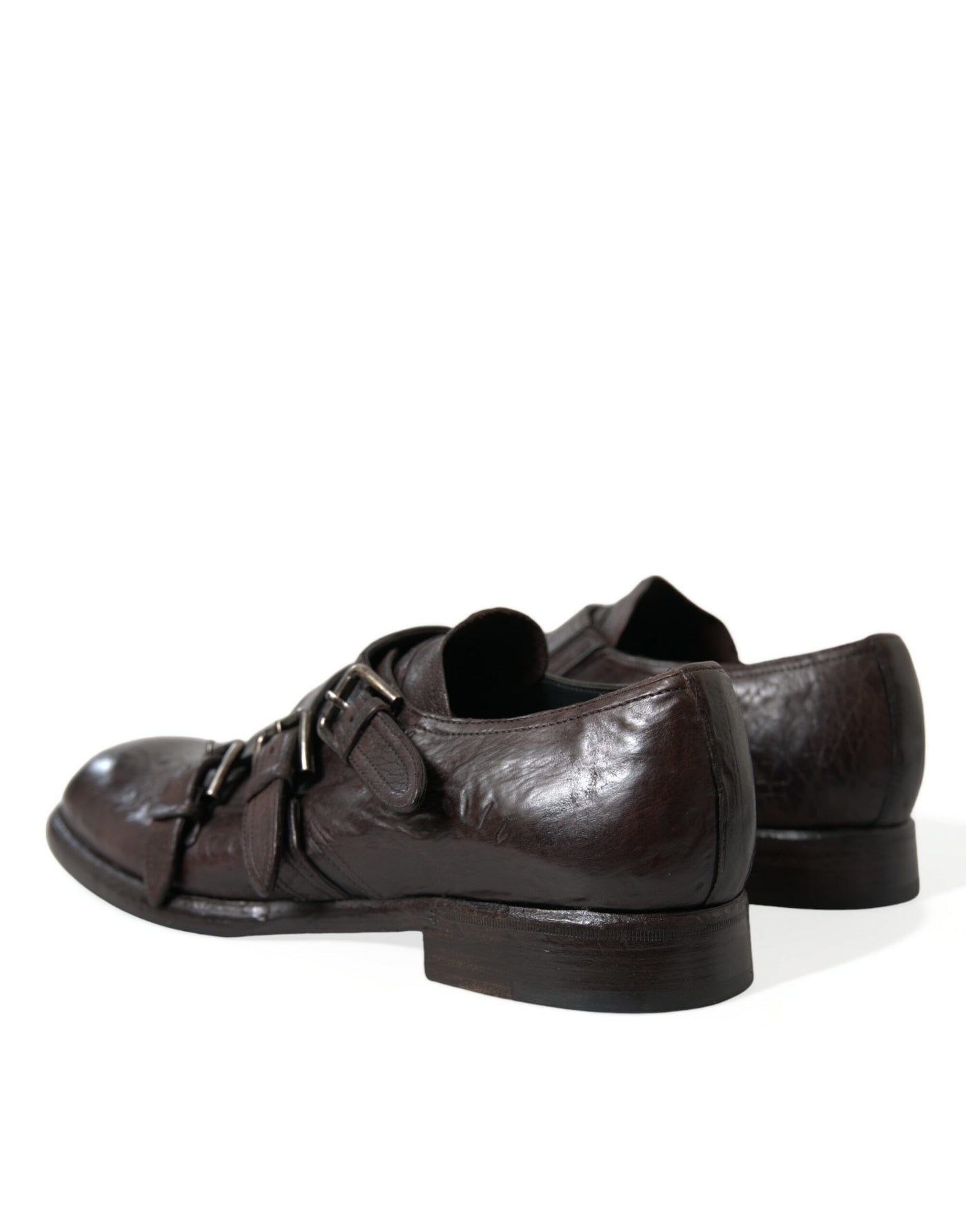 Dolce &amp; Gabbana Bruine Leren Band Formele Schoenen