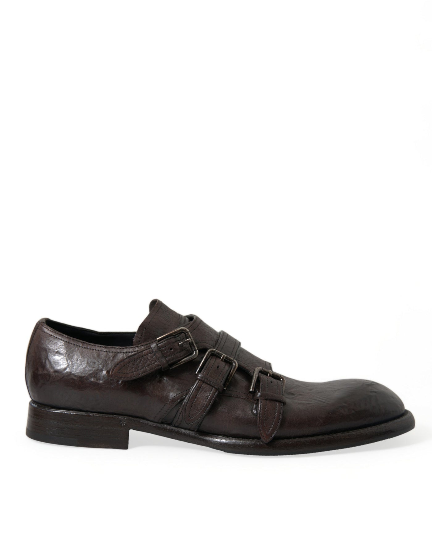 Dolce &amp; Gabbana Bruine Leren Band Formele Schoenen