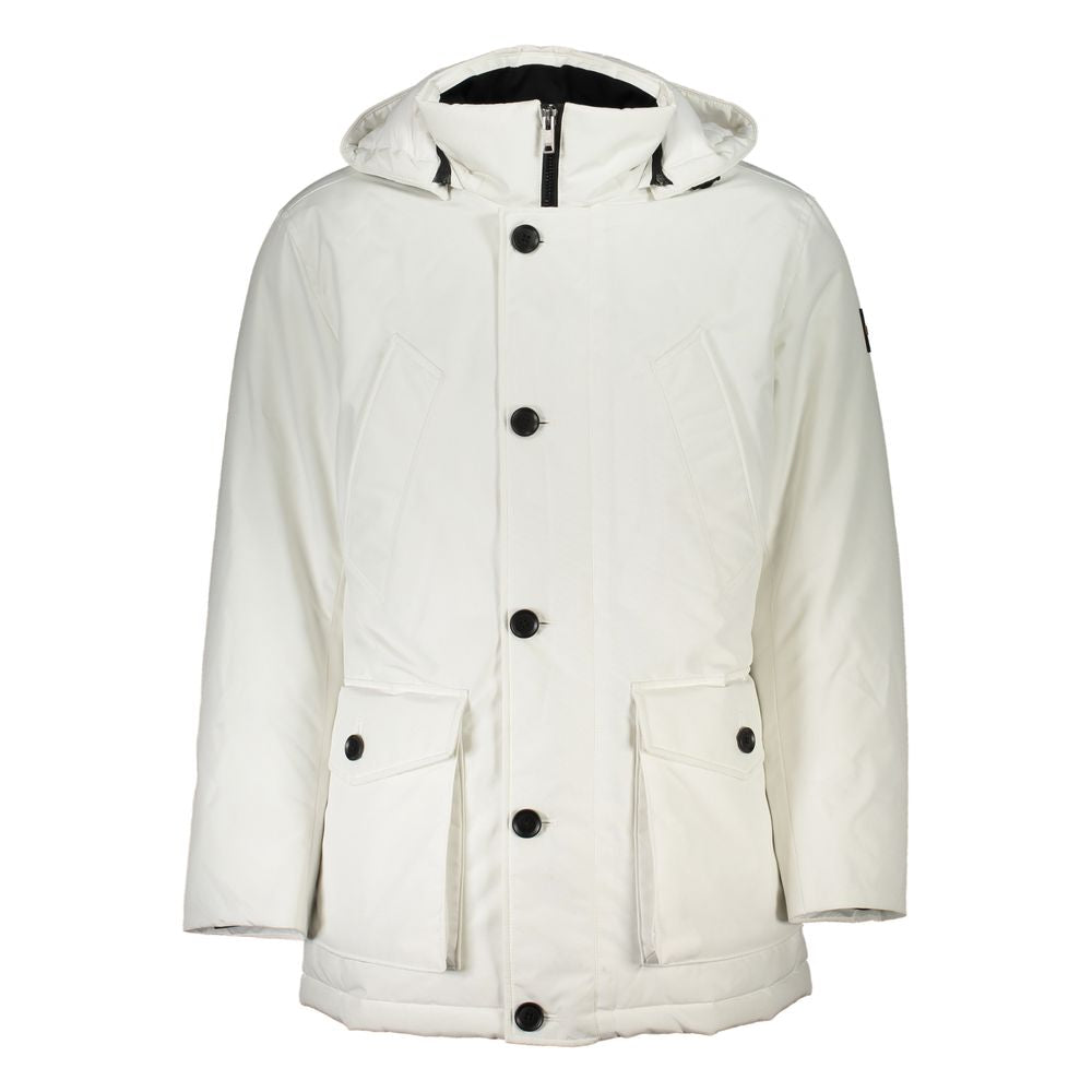Hugo Boss White Polyamide Men Jacket Osais