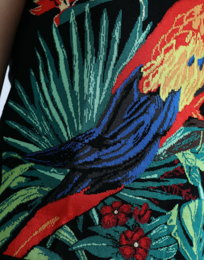 Dolce &amp; Gabbana Zwart Jungle Ronde Hals Mouwloos Tanktopje