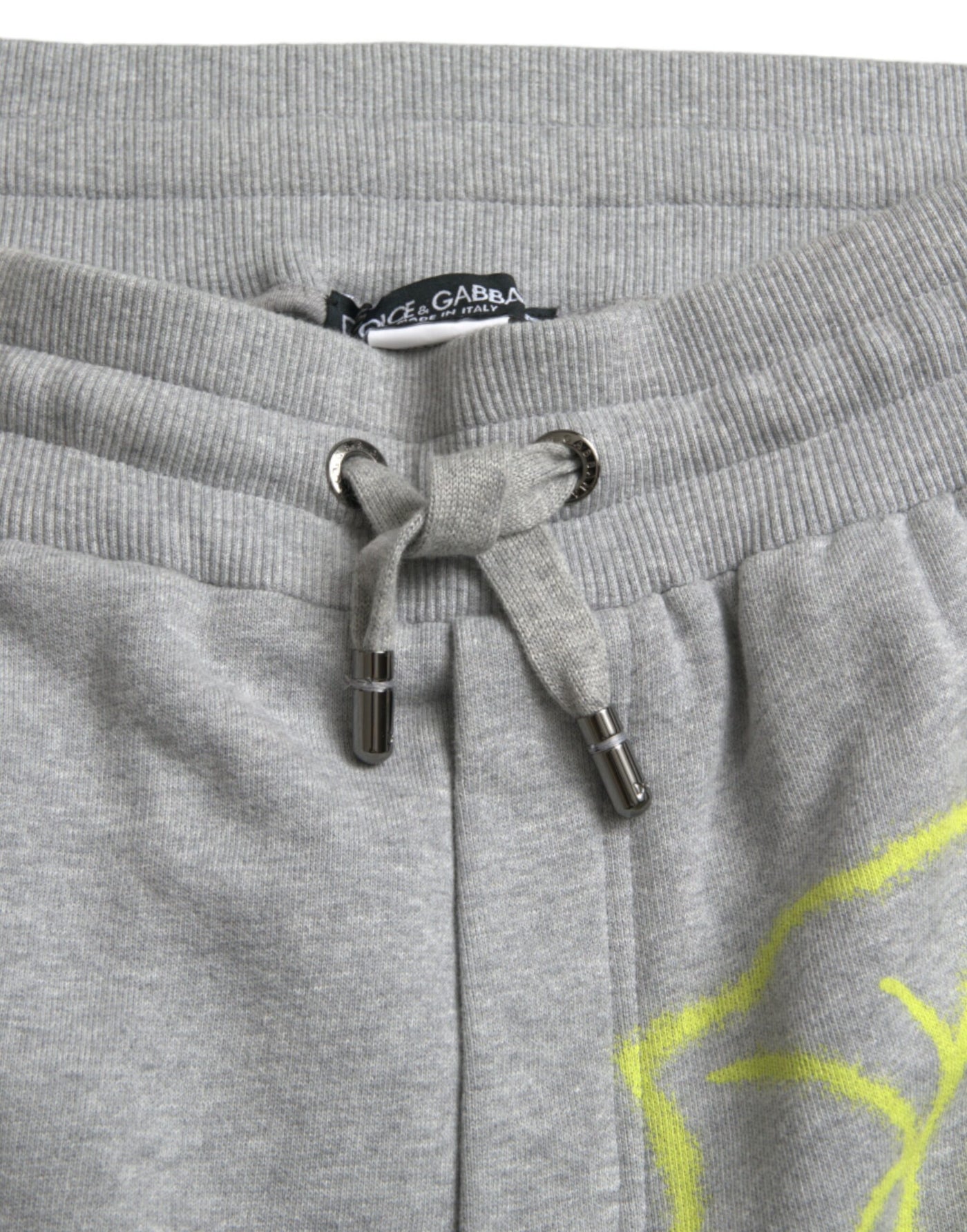 Dolce &amp; Gabbana Grijze Katoenen Graffiti Joggingbroek