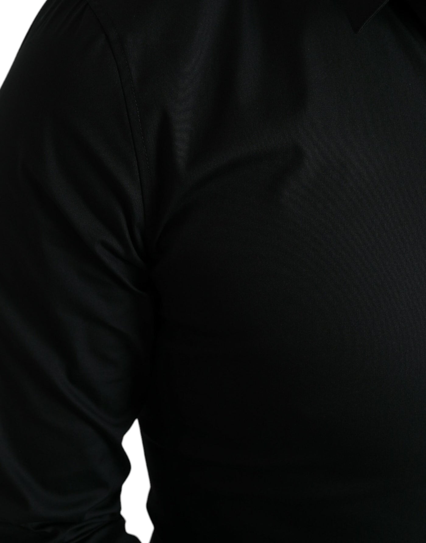 Chemise habillée slim en coton stretch noir Dolce &amp; Gabbana