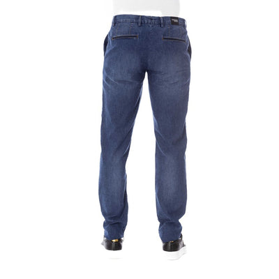 Trussardi Jeans Blauwe Katoenen Herenjeans
