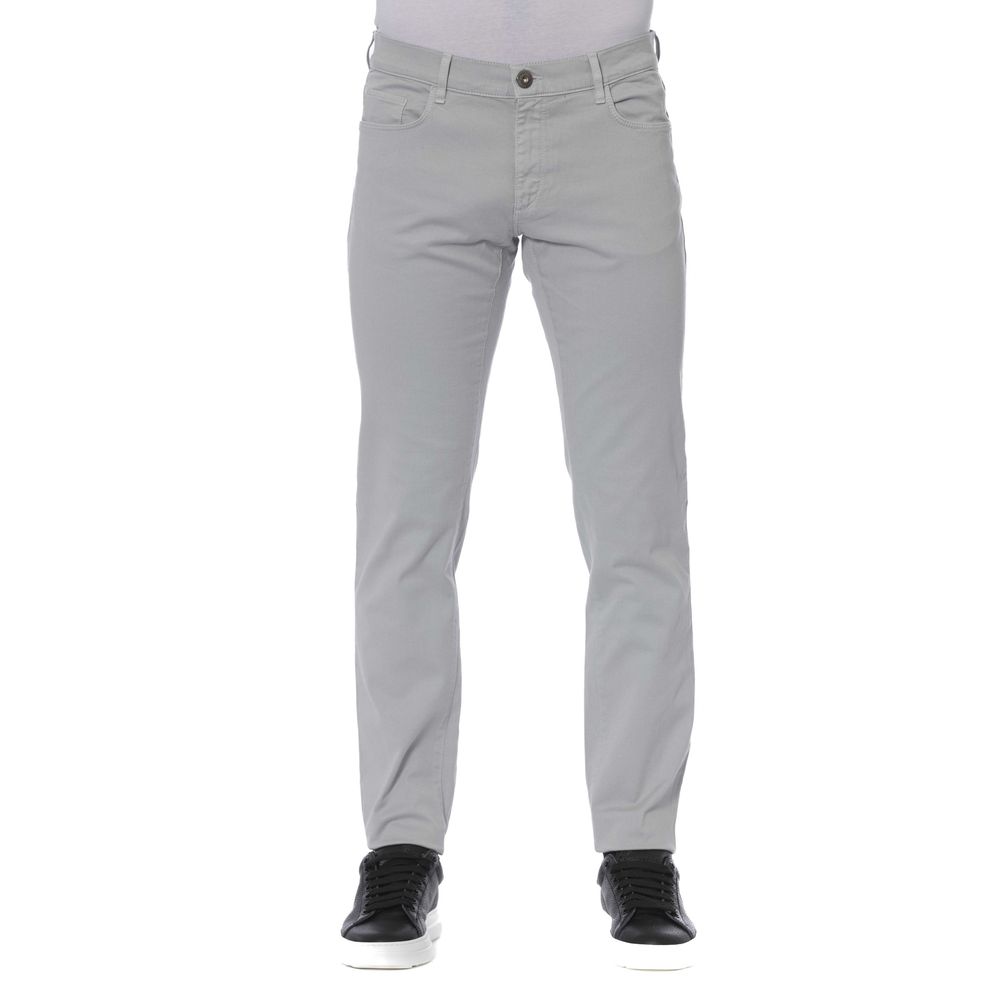 Trussardi Jeans Grijze Katoenen Herenjeans