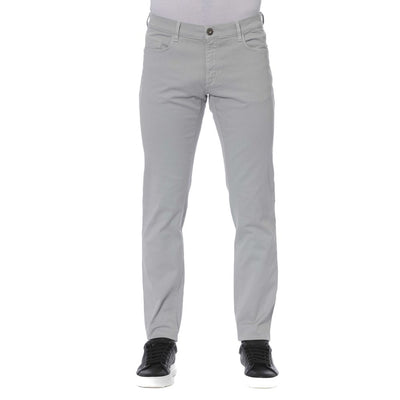 Trussardi Jeans Grijze Katoenen Herenjeans