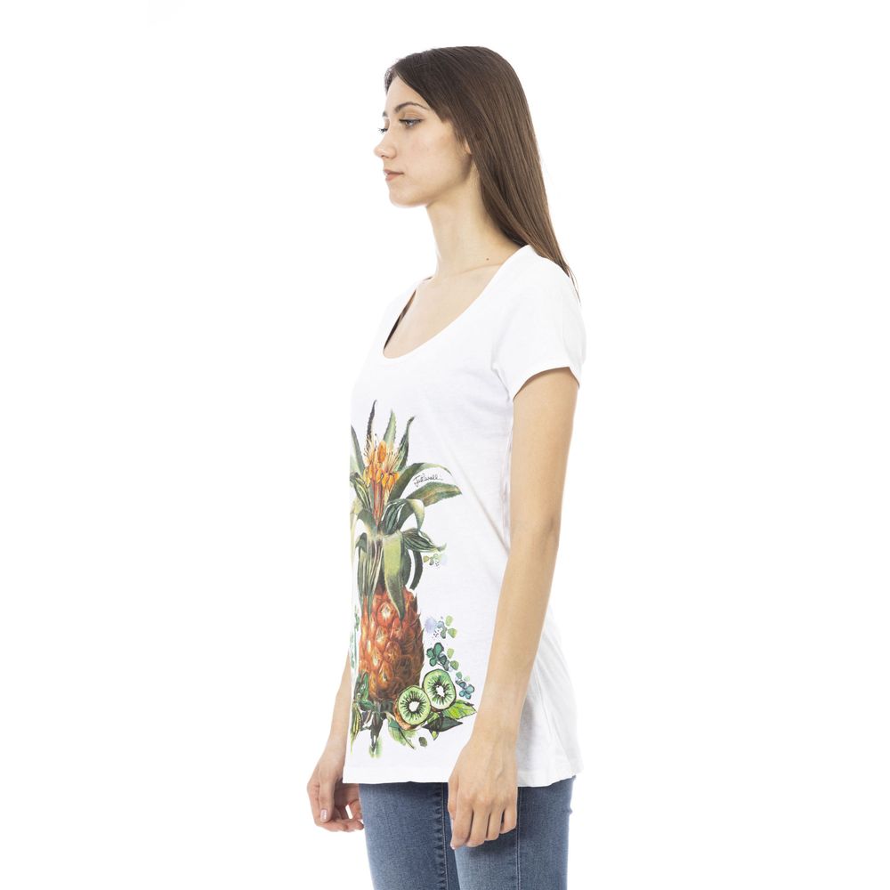 Just Cavalli Wit Katoenen Dames T-shirt