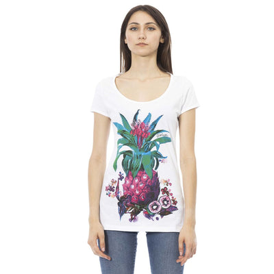 Just Cavalli Wit Katoenen Dames T-shirt