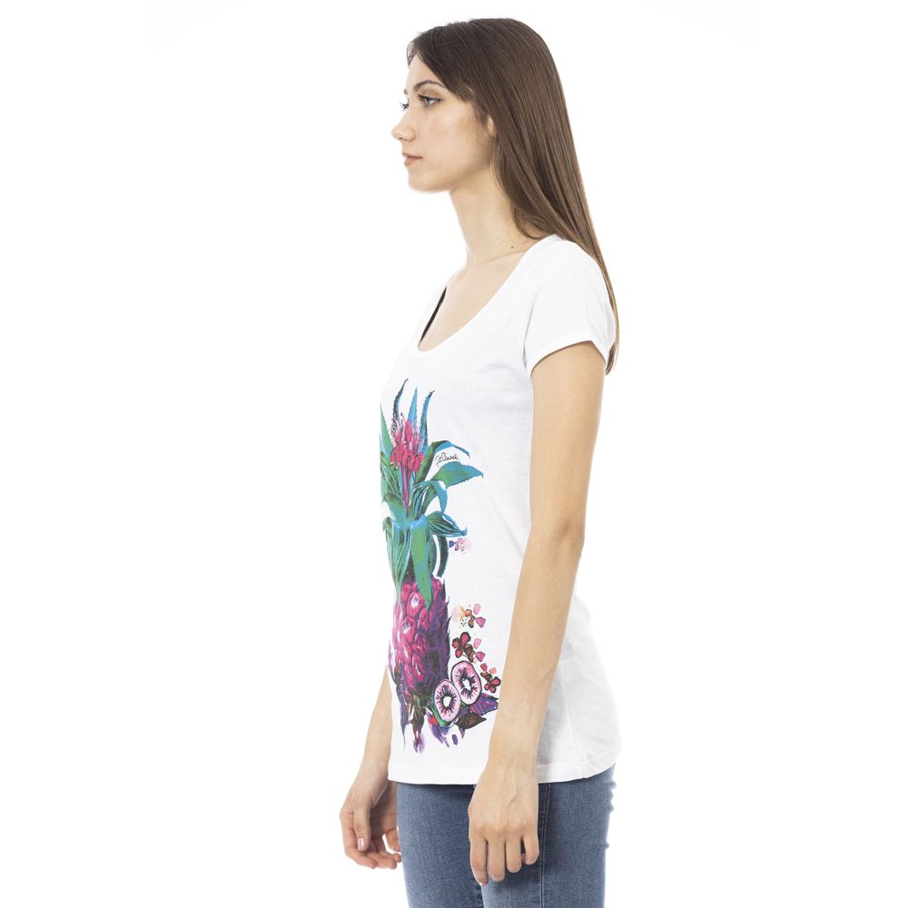 Just Cavalli Wit Katoenen Dames T-shirt