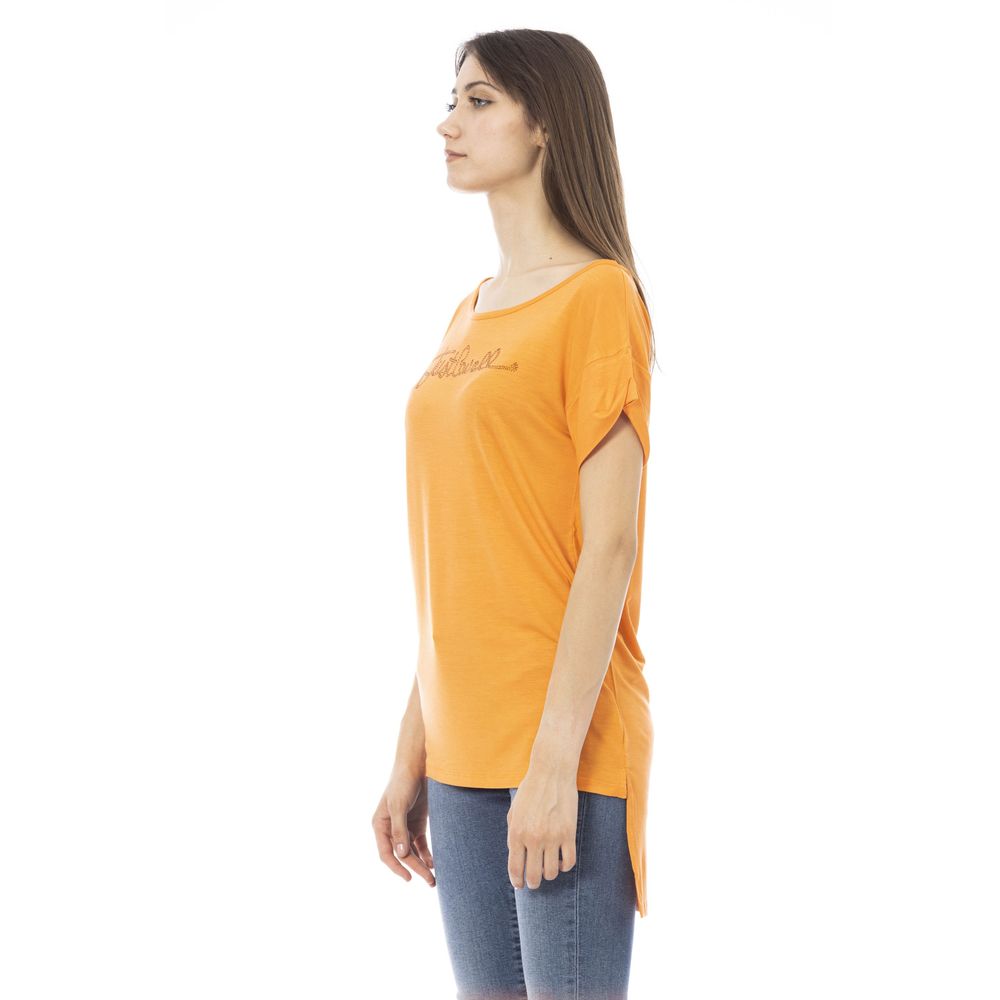 Just Cavalli Oranje Katoenen Dames T-shirt