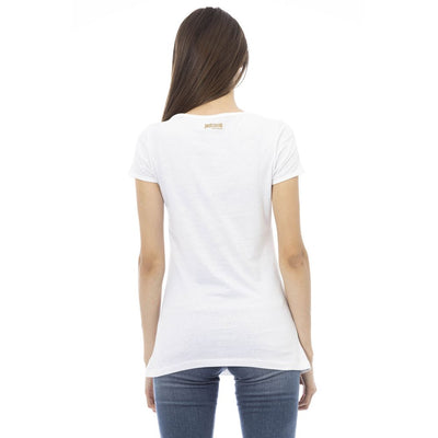 Just Cavalli Wit Katoenen Dames T-shirt