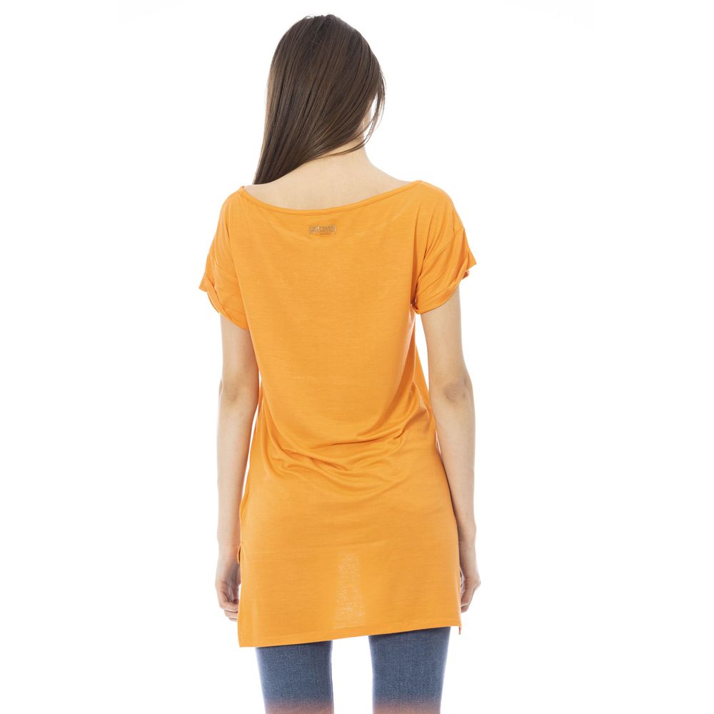 Just Cavalli Oranje Katoenen Dames T-shirt