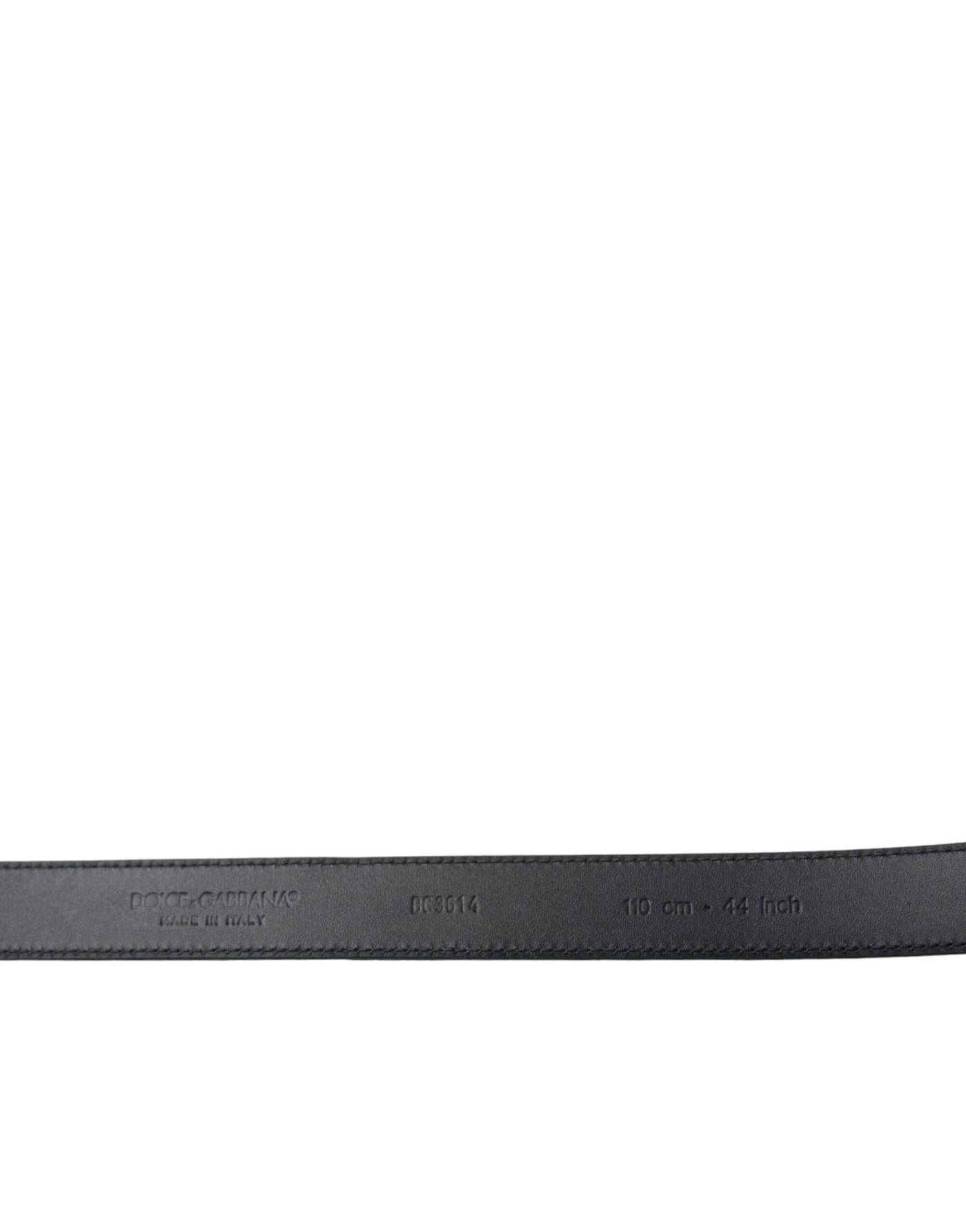 Ceinture Dolce &amp; Gabbana en daim noir avec boucle en métal doré