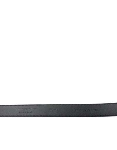 Ceinture Dolce &amp; Gabbana en daim noir avec boucle en métal doré